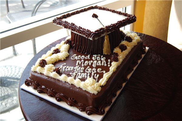 Graduation cakes chocolate cap cake