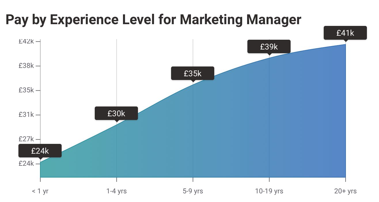 Average Uk Salary 2020 for Marketing Manager